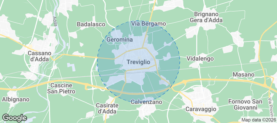 Treviglio Airbnb map