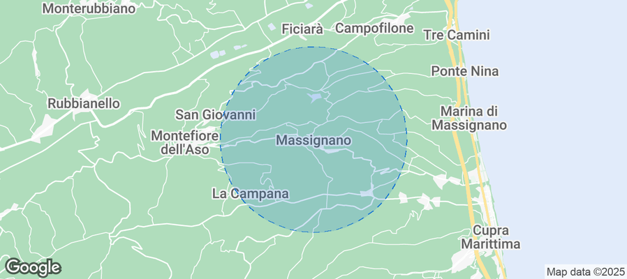 Massignano Airbnb map