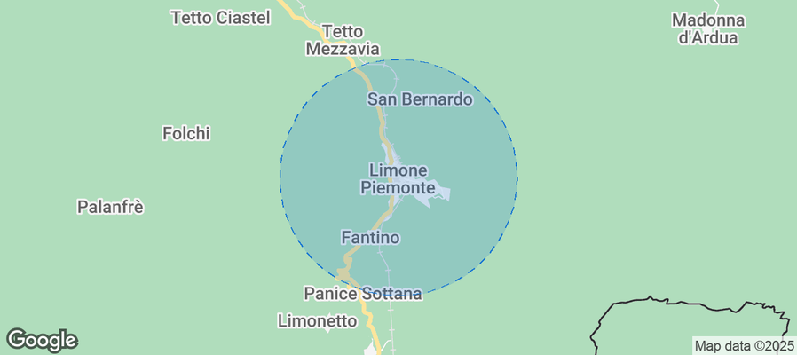 Map of Airbnb listings in Limone Piemonte