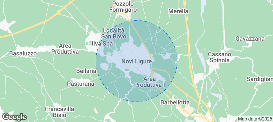 Map of Airbnb listings in Novi Ligure