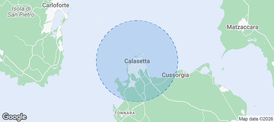 Calasetta Airbnb map