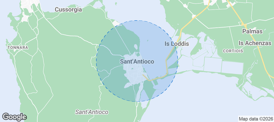 Sant'Antioco Airbnb map