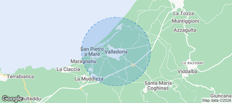 Valledoria Airbnb map