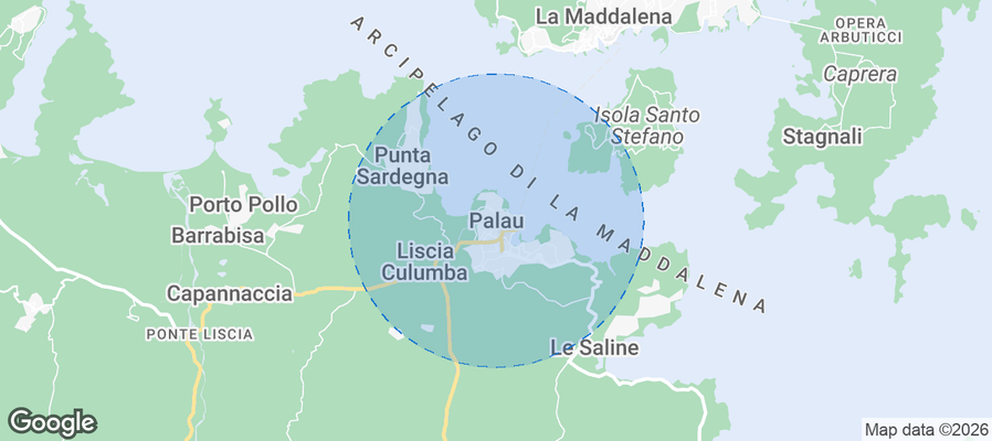 Palau Airbnb map