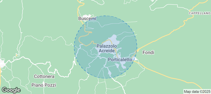 Map of Airbnb listings in Palazzolo Acreide