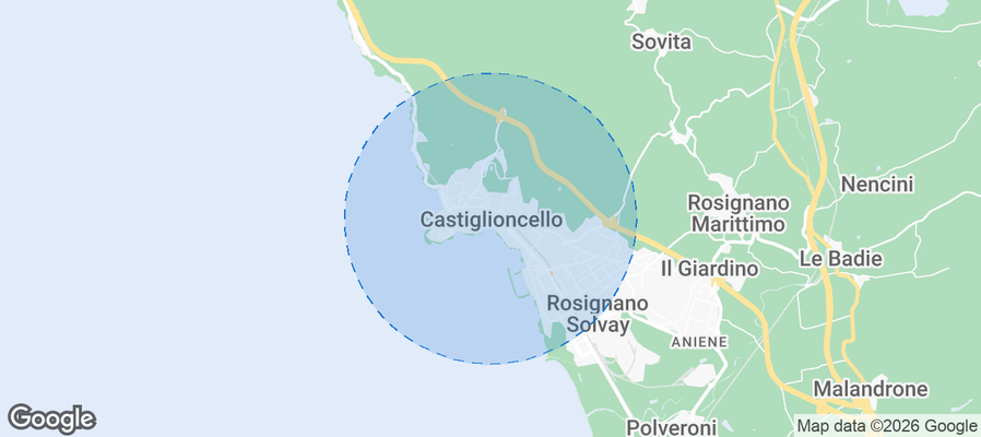 Castiglioncello Airbnb map
