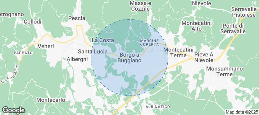 Buggiano Airbnb map