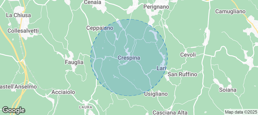 Crespina Airbnb map