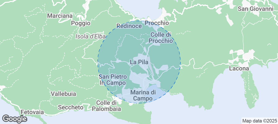 Map of Airbnb listings in La Pila