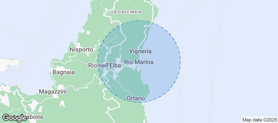 Map of Airbnb listings in Rio Marina