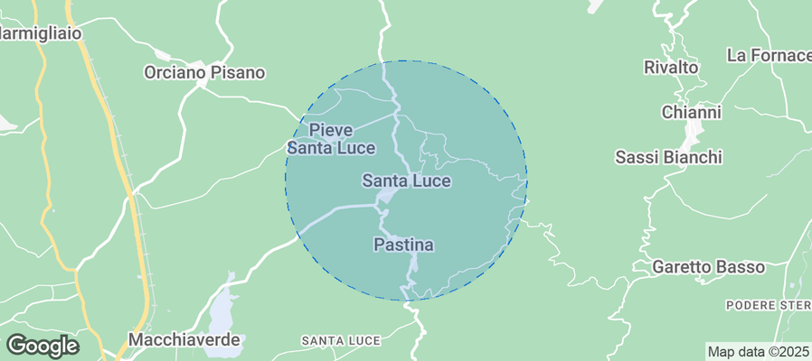 Map of Airbnb listings in Santa Luce
