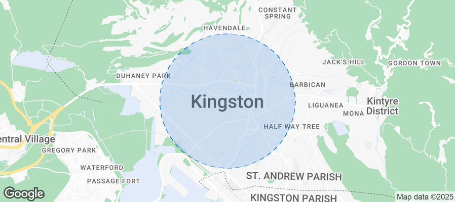 Map of Airbnb listings in Kingston