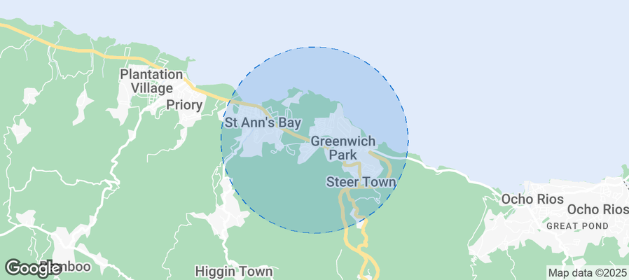 Map of Airbnb listings in Drax Hall