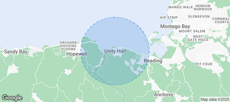 Map of Airbnb listings in Unity Hall