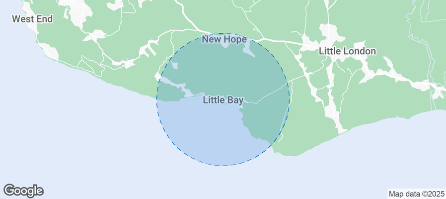 Map of Airbnb listings in Little Bay