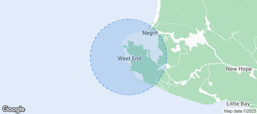 Map of Airbnb listings in West End