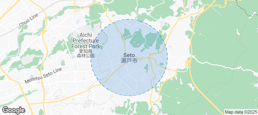 Map of Airbnb listings in Seto