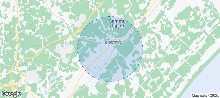 Map of Airbnb listings in Sammu