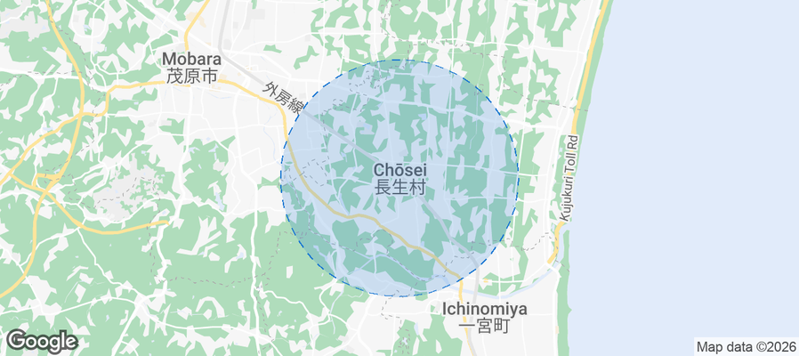 Chosei Airbnb map