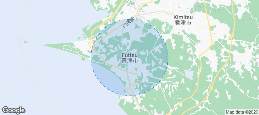 Futtsu Airbnb map