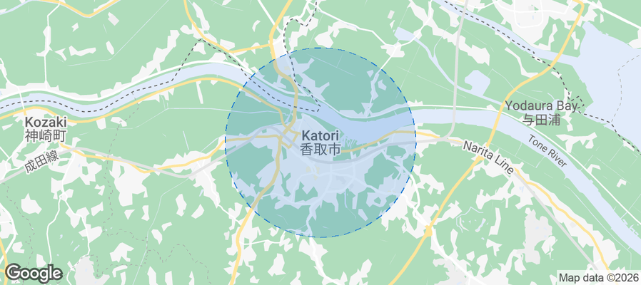 Katori Airbnb map