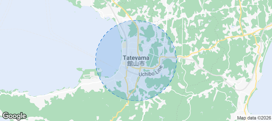 Tateyama Airbnb map