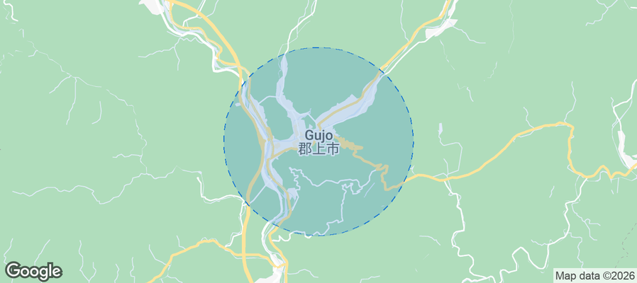 Gujo Airbnb map