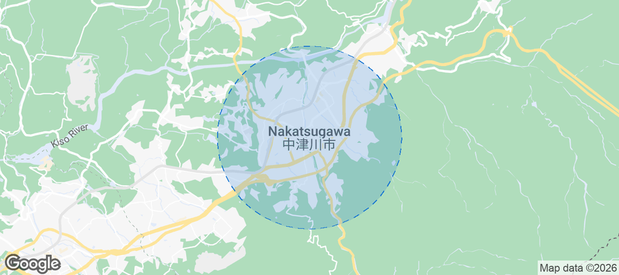 Nakatsugawa Airbnb map