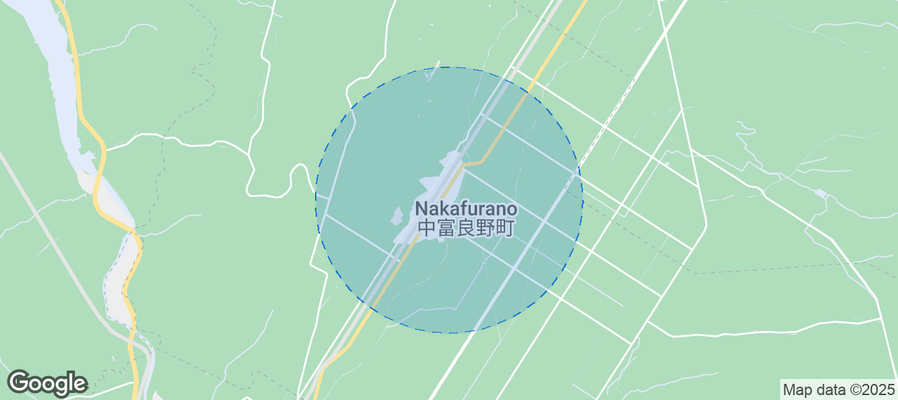 Map of Airbnb listings in Nakafurano