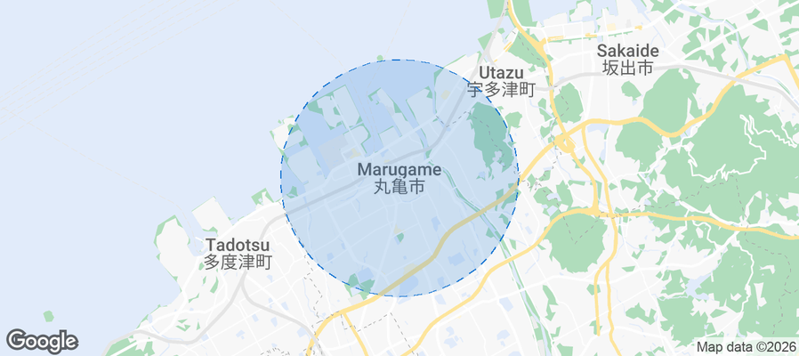 Marugame Airbnb map