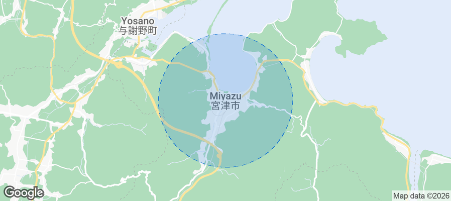 Miyazu Airbnb map