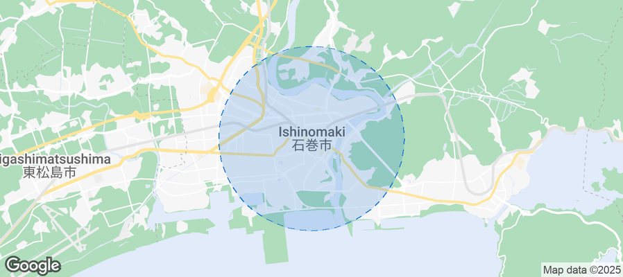 Map of Airbnb listings in Ishinomaki