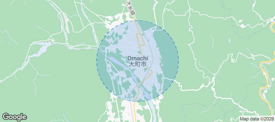Omachi Airbnb map