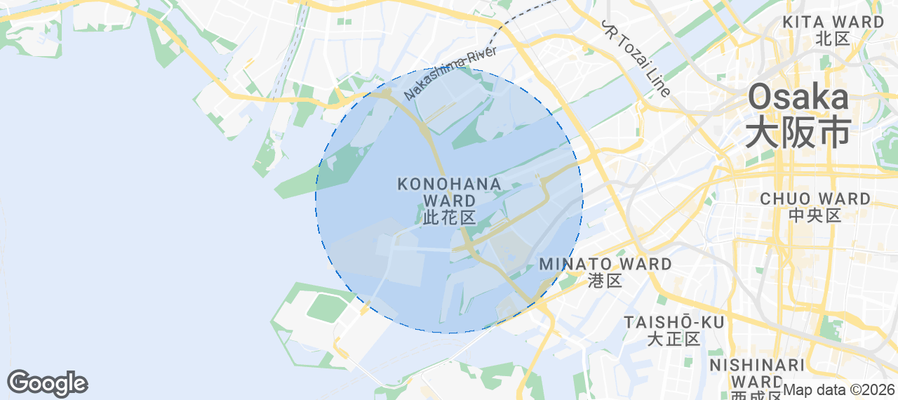 Konohana Airbnb map
