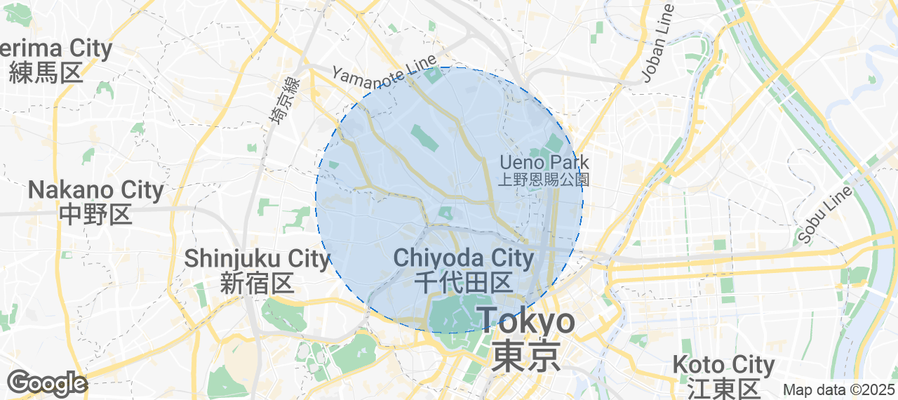Map of Airbnb listings in Tokyo