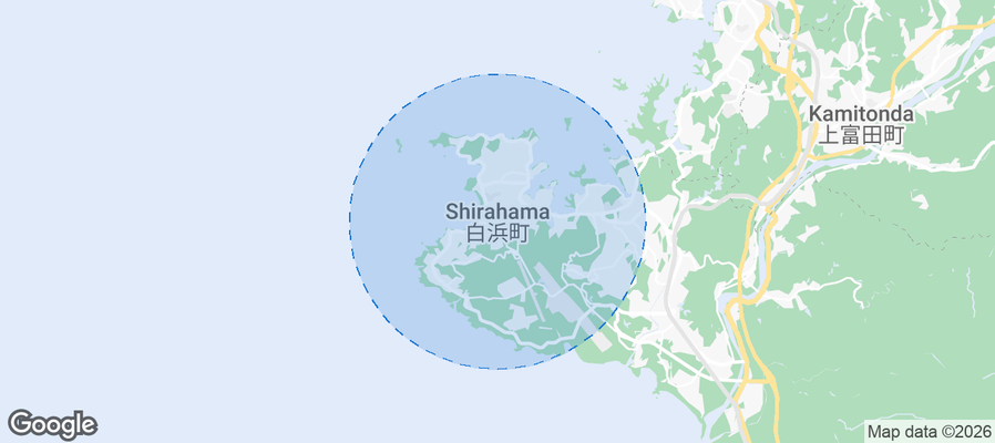 Shirahamacho Airbnb map
