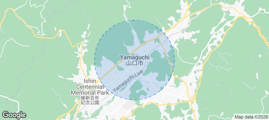 Yamaguchi Airbnb map