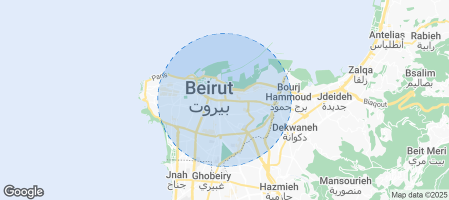 Map of Airbnb listings in Mar Maroun