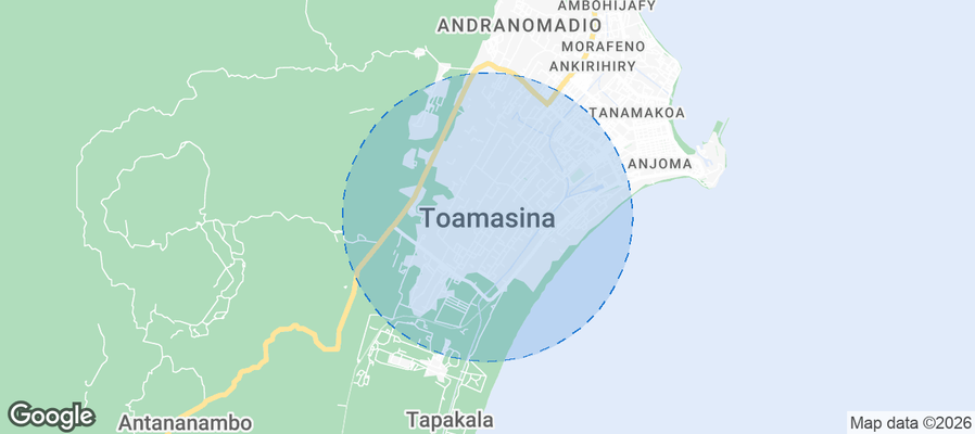 Toamasina Airbnb map