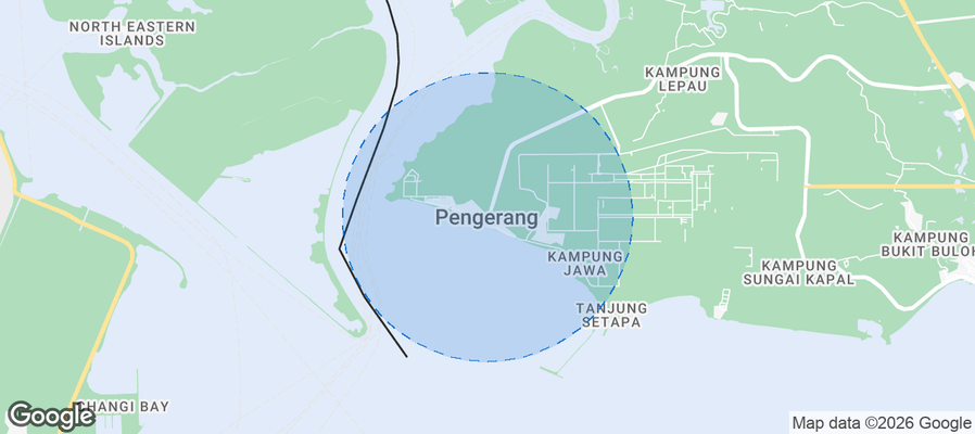 Pengerang Airbnb map