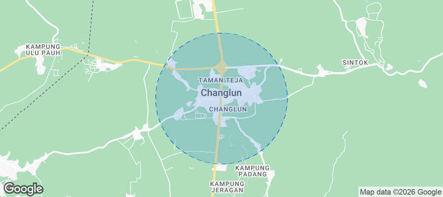 Changlun Airbnb map