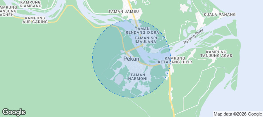 Pekan Airbnb map