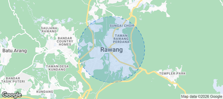 Rawang Airbnb map
