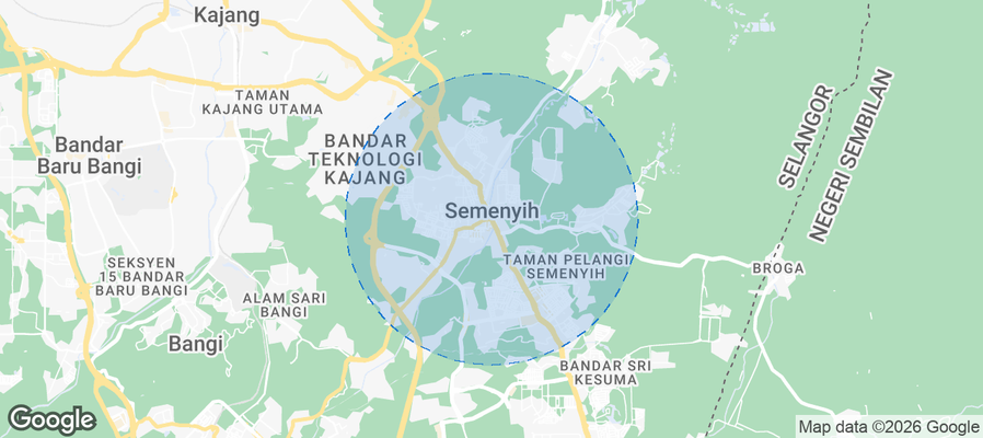 Semenyih Airbnb map