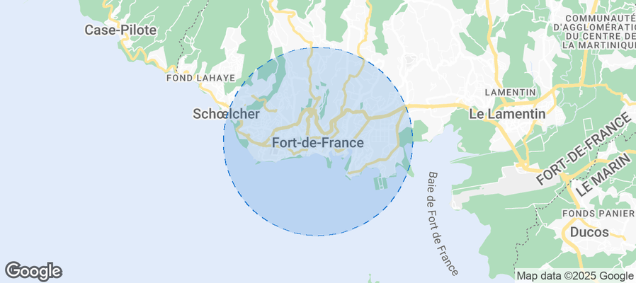 Fort-de-France Airbnb map