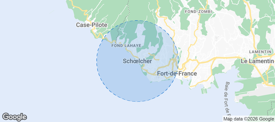 Schœlcher Airbnb map