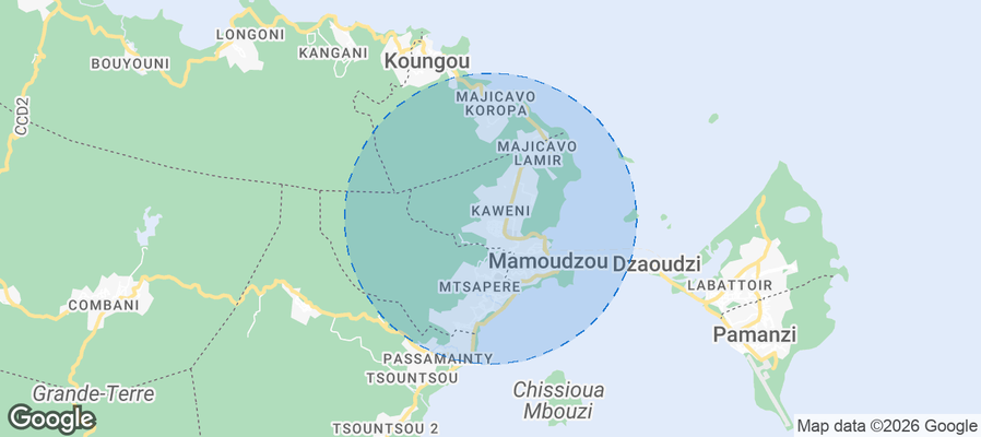 Mamoudzou Airbnb map
