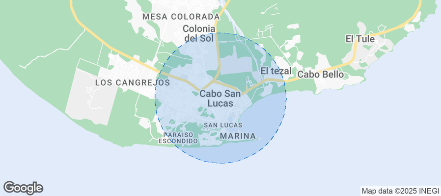 Map of Airbnb listings in Cabo San Lucas