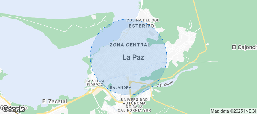 Map of Airbnb listings in La Paz