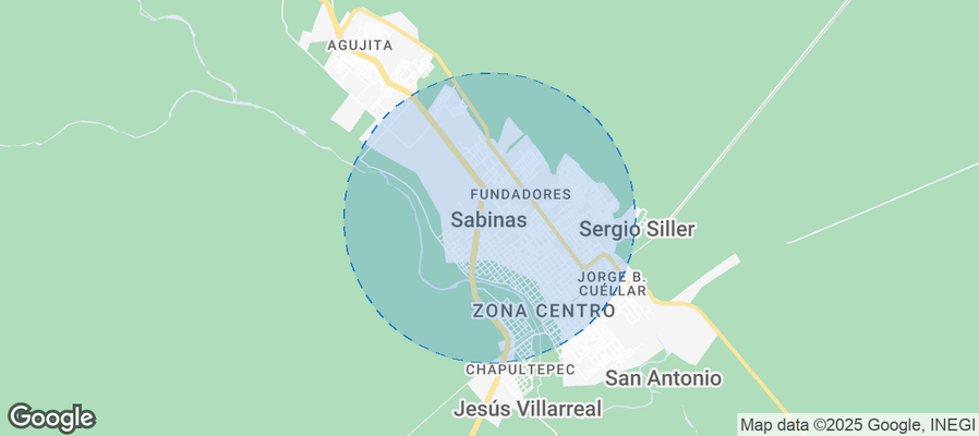Sabinas Airbnb map